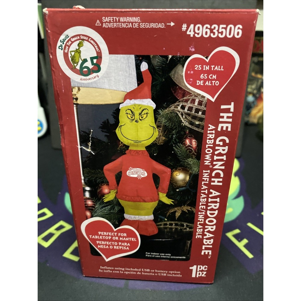 The Grinch Airdorable 24-Inch Christmas Airblown Indoor Tabletop Inflatable D1
